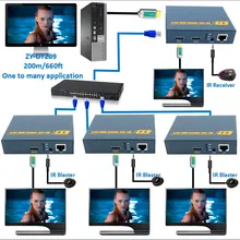 ZY-DT209 HDMI по ip-сети Extender 1080 P HDMI ИК-удлинителя по RJ45 CAT5 CAT5e CAT6 кабель с Loop out как hdmi splitter