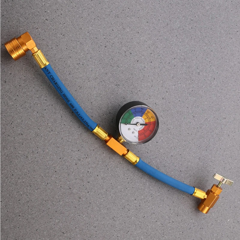 

Car Auto Air Condition R134A Refrigerant Recharge Hose Fluoride Adding Tube Pipe