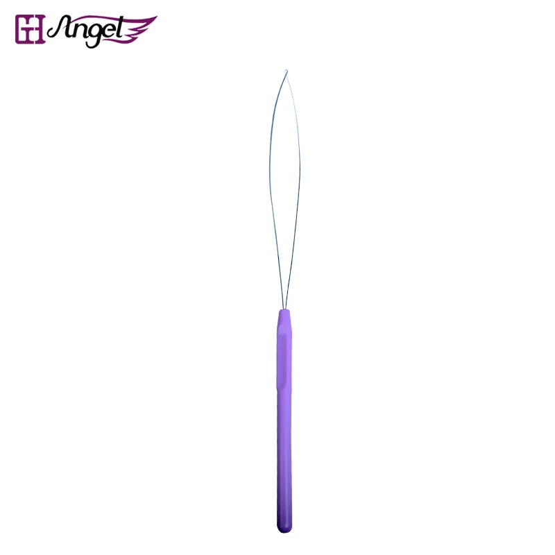 

Angels 1pc Pulling Loop Hook Needles Threader Micro Rings Beads Human Hair Extensions Tools, Handle Puller Wire Loop Tool