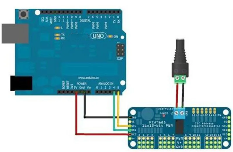 PCA9685 16-канальный видеорегистратор 12-битная ШИМ/Servo Driver-I2C интерфейсный модуль для Raspberry Pi щит модуль Servo Щит для Arduino Diy Kit