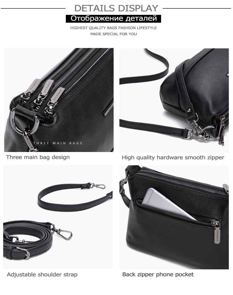 feminino crossbody litchi textura bolsa de couro