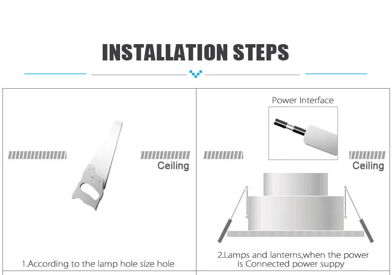 Dimmable impermeável LED Down Lights, Downlight ao