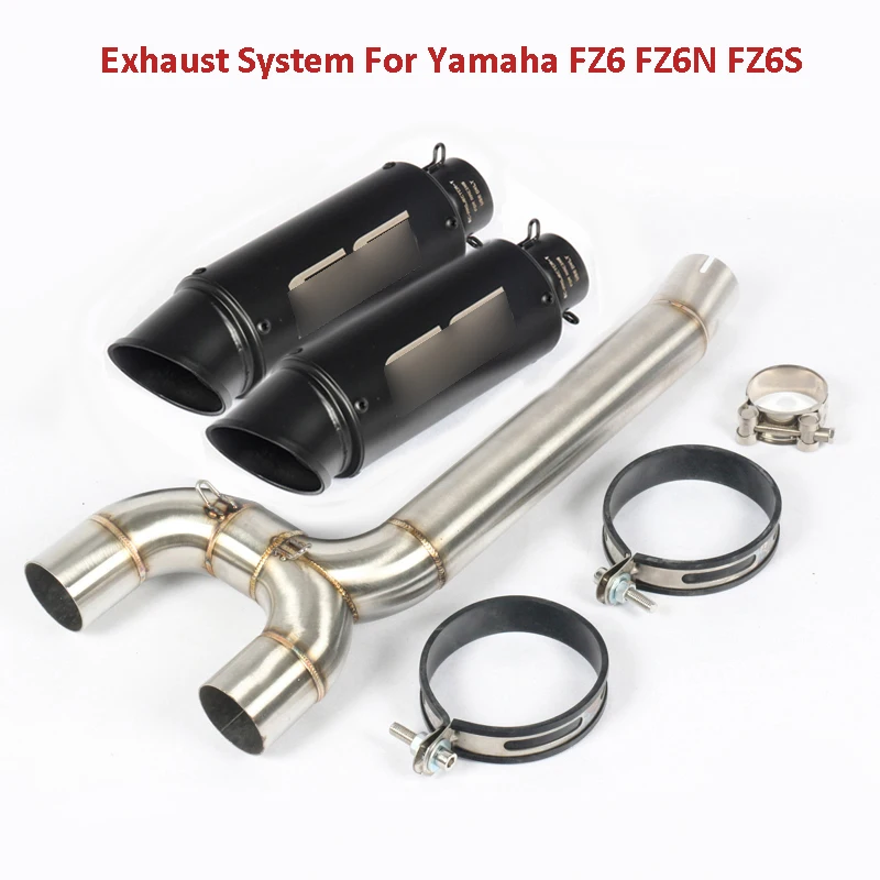 Buy For Yamaha FZ6 FZ6N FZ6S Motorcycle Exhaust System Baffler Exhaust Pipe