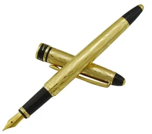 Picasso 901 Fountain Pen Amorous Feeling of Paris 18KGP Fine Nib Noble Golden Office Business School Writing Gift Pen jinhao red and golden dragon and phoenix 18kgp fine nib fountain pen