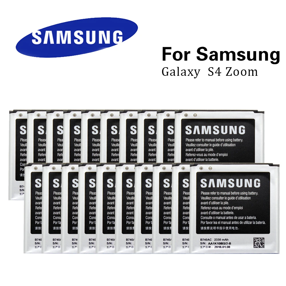 20 шт оптом батареи B740AE для Samsung Galaxy S4 Zoom C101 C1010 C105 B740AC B740AK B740AU оригинал | Мобильные