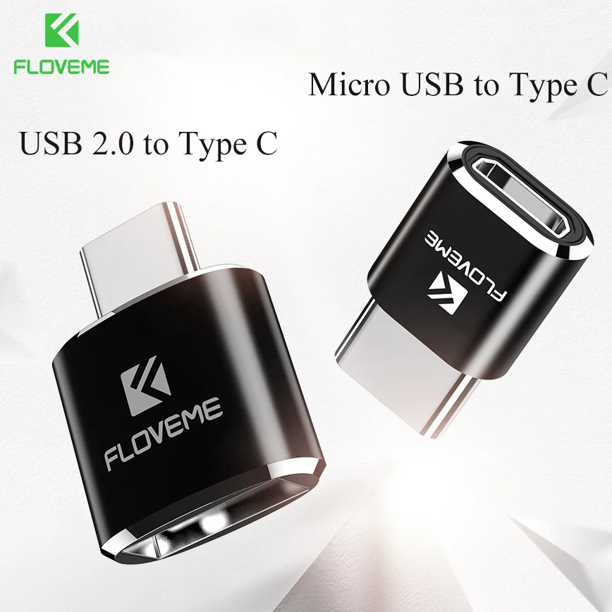

FLOVEME Type C OTG Adapter For Galaxy Note 8 Micro USB/USB Female to Type-C Male Converter Adapter For Mobile Phone Tablet PC