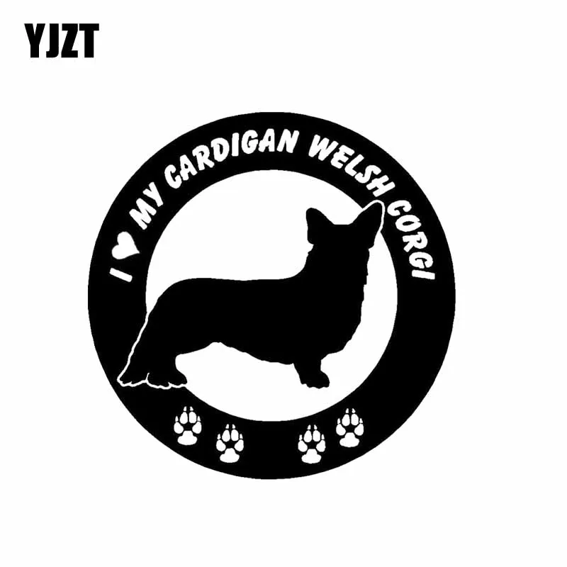 Yjzt 15 Cm 15 Cm Cinta My Kardigan Welsh Corgi Anjing Bahan