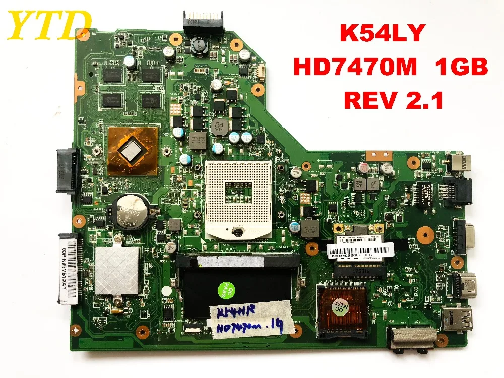 

Original for ASUS K54LY laptop motherboard K54LY HD7470M 1GB REV 2.1 tested good free shipping connectors