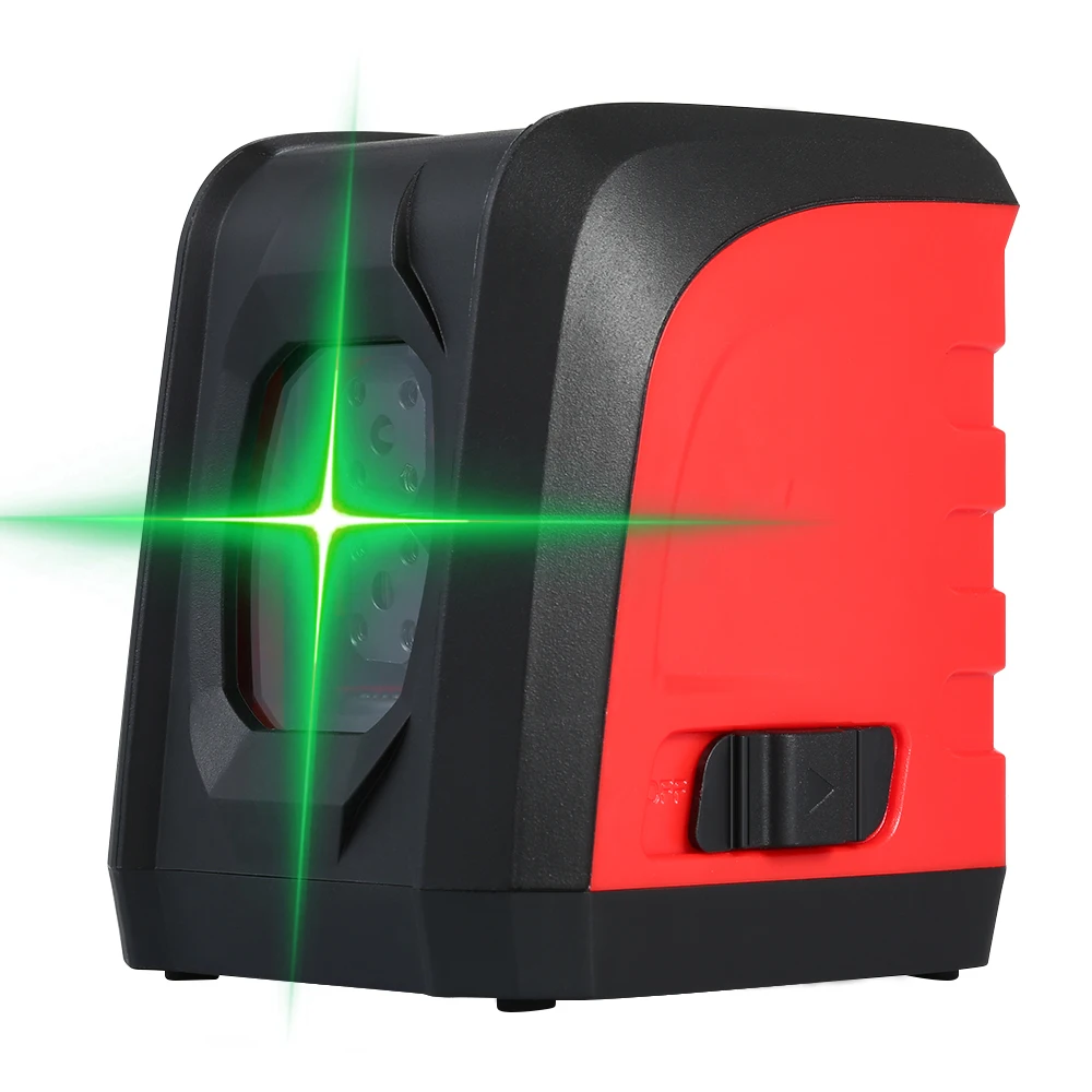 

Professional Mini 2 Lines Green Self-Leveling Laser Level 360 Degrees Horizontal and Vertical Cross Line Leveling Device Kit