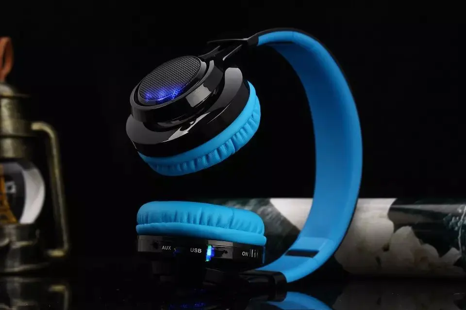 Sunorm AB005 wireless stereo Bluetooth headset with a microphone TF card FM FM rhythm LED headphones give children the best gift