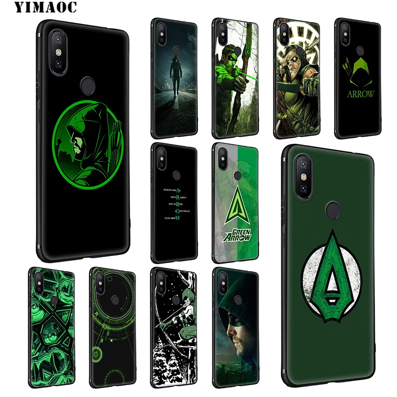 YIMAOC Green Arrow Tv Shows Soft Case for Xiaomi Mi 9T 9 8 Se 6 MAX 3 A1 A2 Lite MiA1 MiA2 CC9E CC9 6X 5X POCOPHONE F1 |