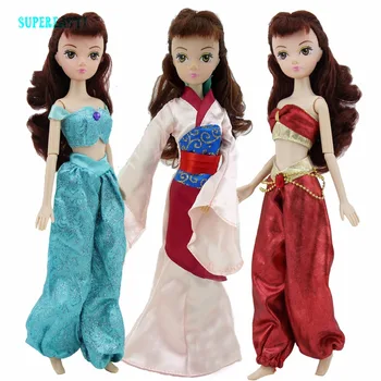 

3 Pcs/Lot Fairy Tale Princess Outfit Mixed Style Costume Trousers Clothes For Kurhn Doll 11" 11.5" Puppet Accessories Toy