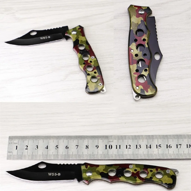 Folding Blade Pocket Camping Survival Knife Mini Blade of Fruit Handle with Fine Karambit Scalpel Pocket Knife