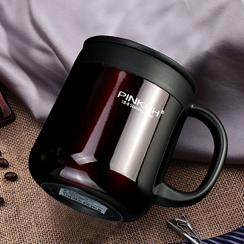 Thermos Cup With Handle
 Pinkah 400ML 304 Stainless Steel Thermos Mugs fice Cup With Handle