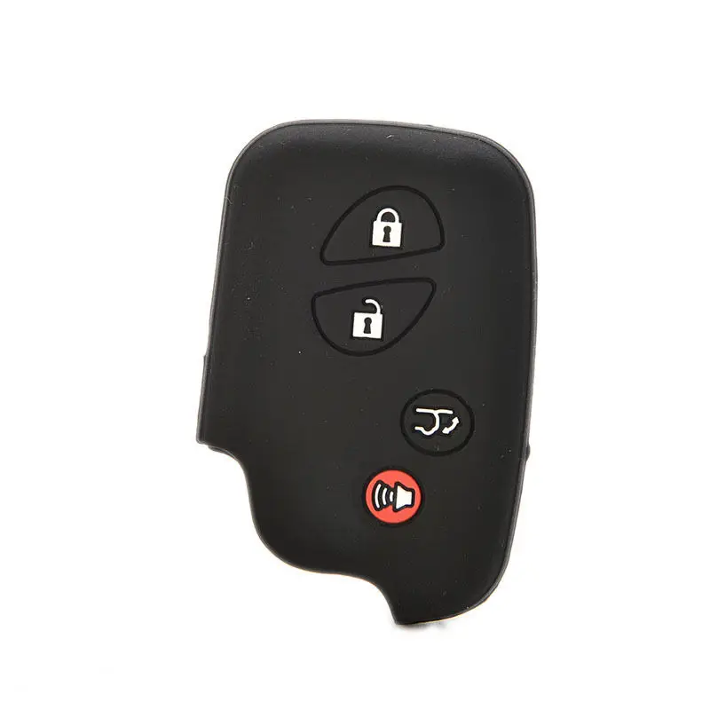

1PCS Silicone Car Key Shell Holder 4 Buttons Remote Smart Key Silicone Protective Case For Lexus 4 Colors Can Choose