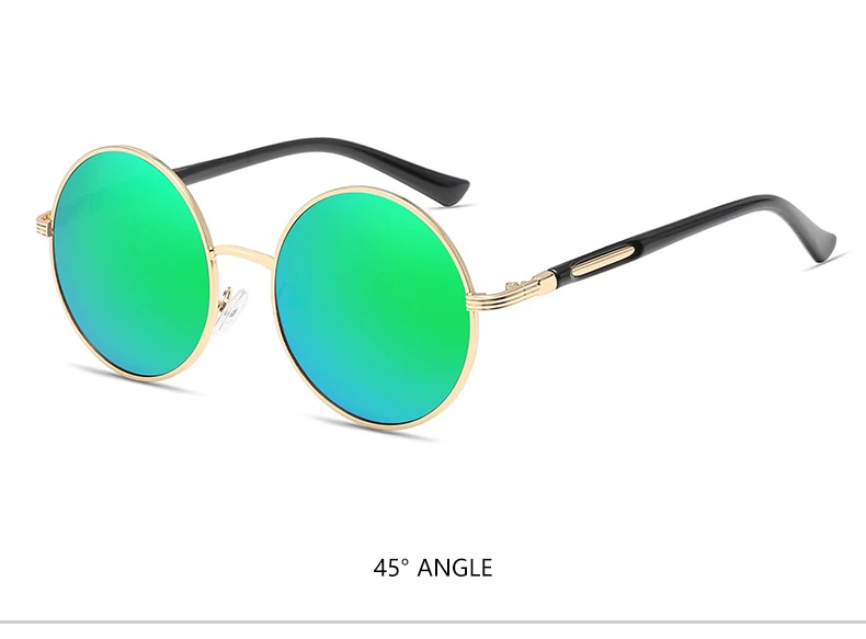best sunglasses for big nose BOYSEEN Vintage Round Sunglasses Women Reflective Sun glasses Female Women's Shades Brand Designer lunette de soleil UV400 601 designer sunglasses for women