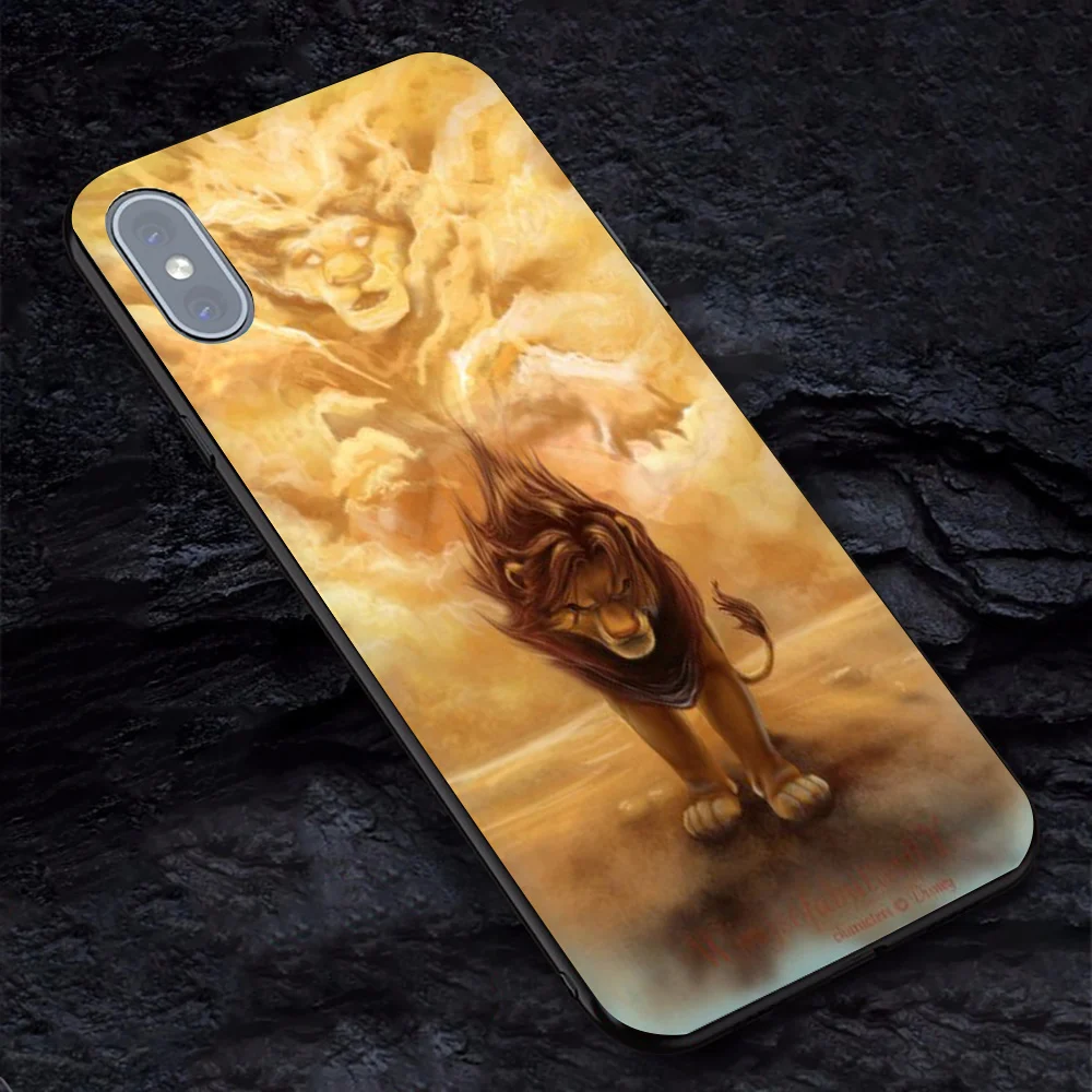 Чехол le roi lion для iphone 7 plus мягкий чехол из ТПУ телефона 6 6s X XR XS MAX Lion King nala simba timon