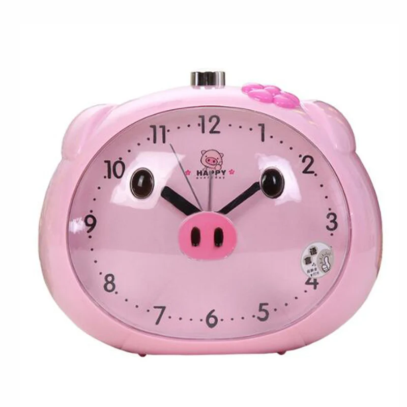 

M.Sparkling Pig Cartoon Alarm Clock Home Daily Expenses Department Store Clock Cartoon Children Alarm Clock Originality Lovely