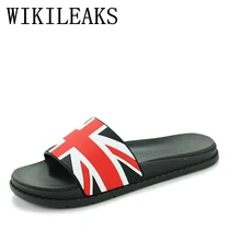 Летние Пляжные тапочки мужская обувь Zapatos Hombre pantufas де pelucia Марка Юнион Джек сандалии мужские модные дизайнерские Направляющие ciabatte