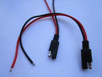 

20 pcs 14AWG SAE 2 Wire Quick Connect Disconnect Weatherproof Heavy Duty Plug Ends 30cm