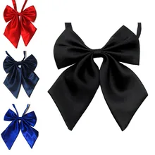 Модная одежда для официантки, галстук с лентой, галстук для женщин, красная бабочка, женский черный галстук-бабочка для девушек, студенческий галстук-бабочка для отеля