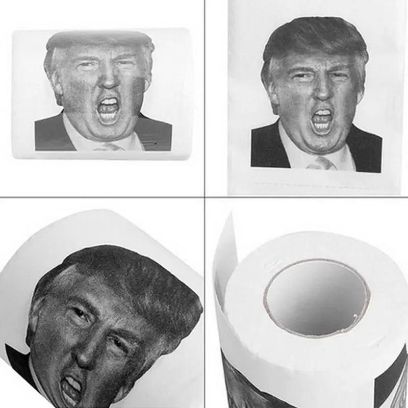Горячая Дональд Трамп Печатный рулон туалетной бумаги президент рулон туалетной бумаги подарок-розыгрыш шутка аксессуары для ванной комнаты