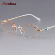 Очки по рецепту, цветные оправа для очков, lunette de vue femme, без оправы, титановые, armacao para oculos de grau feminino