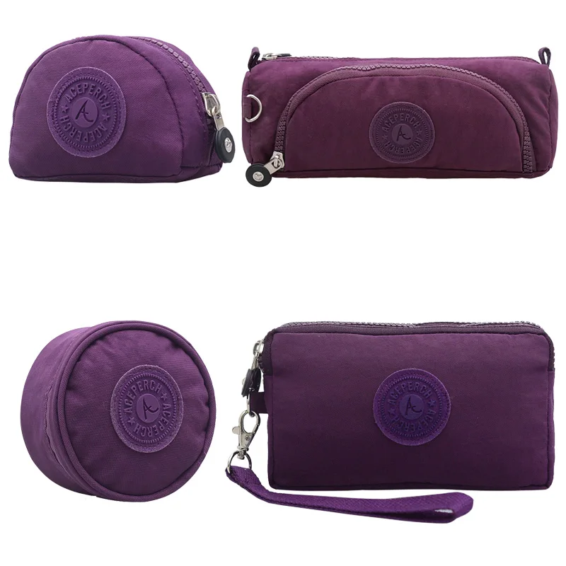 ACEPERCH женская модная сумочка, сумки для девушек, органайзер для макияжа, сумка, фланелевая сумка, сумка Monedero Bolsa Feminina Cartera Mujer - Цвет: Purple