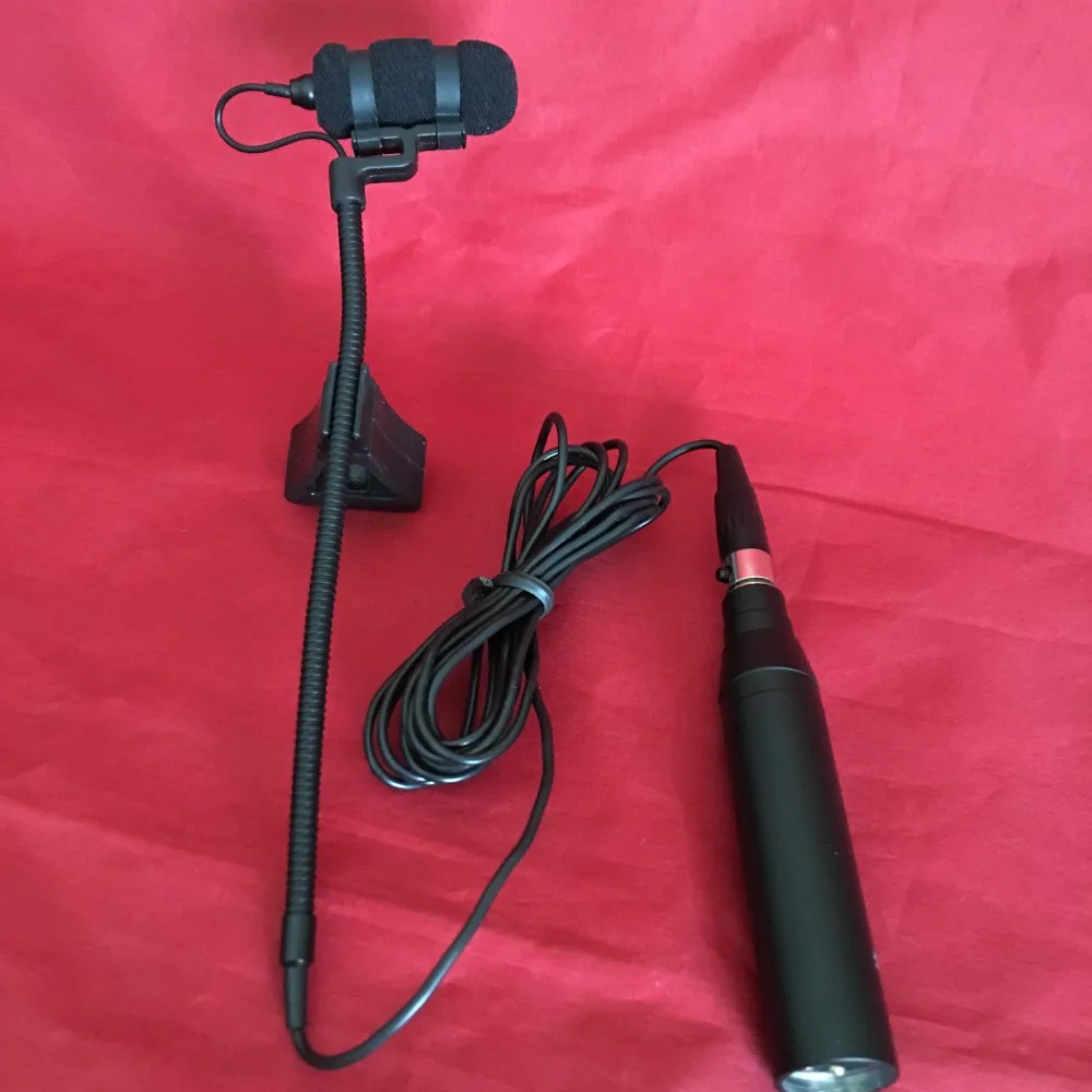MU100 Microphone + M100P Piano Clip + XLR Phantom Power Adaptor Wired