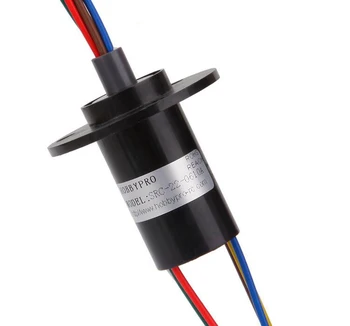 

New Arrival 6 Channel 10A High Current Conductive Slip Ring for Amusement Equipment Wind Power Collection Ring SRC-22-0610A