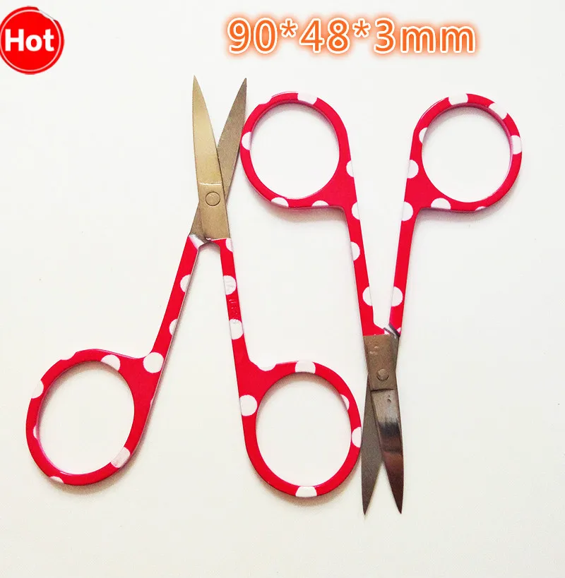Manicure para Unhas Ferramentas de Maquiagem Entrega Expressa Unha Cutícula Tesoura Curva Nariz Sobrancelha Cílios 300pcs 6 300pcs entrega expressa Unha Cutícula Tesoura Curva