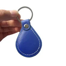 2 шт. ID RFID 125 кГц EM4100/TK4100 Чип кожаный брелок для ключей низкочастотная карта контроля доступа брелок жетон кольцо близость