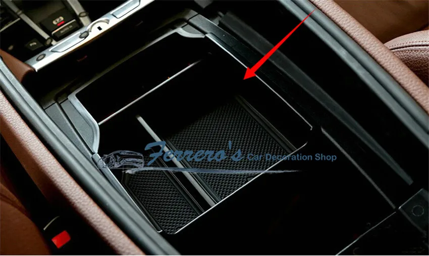 

Free shipping car cover car sticker central armrest store content box for BMW 2014-2016 5series GT F07