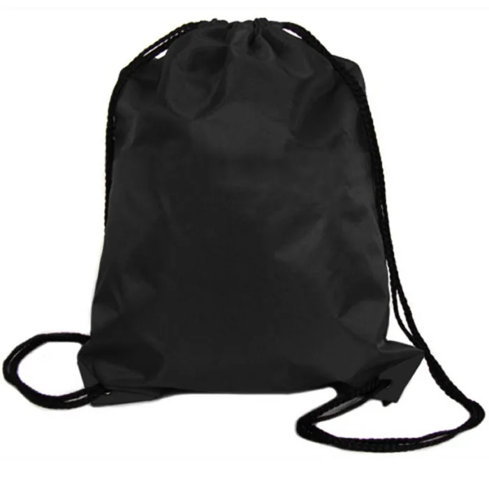 Высококачественная нейлоновая сумка на шнурке пляжная Женская и мужская сумка для хранения путешествий подростковый рюкзак и сумка femme - Цвет: Black