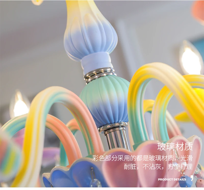 Modernos de Iluminação Lustres de Teto de Cerâmica Colorida para as Crianças Lustres Vivem Quarto Luster Luminária Que 110v220v 12 de cerâmica Colorida para as crianças que