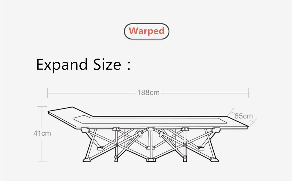Xiaomi Mijia Gocamp портативная складная кровать-кроватка, спальная кровать для офиса, для путешествий, Максимальная загрузка 150 кг