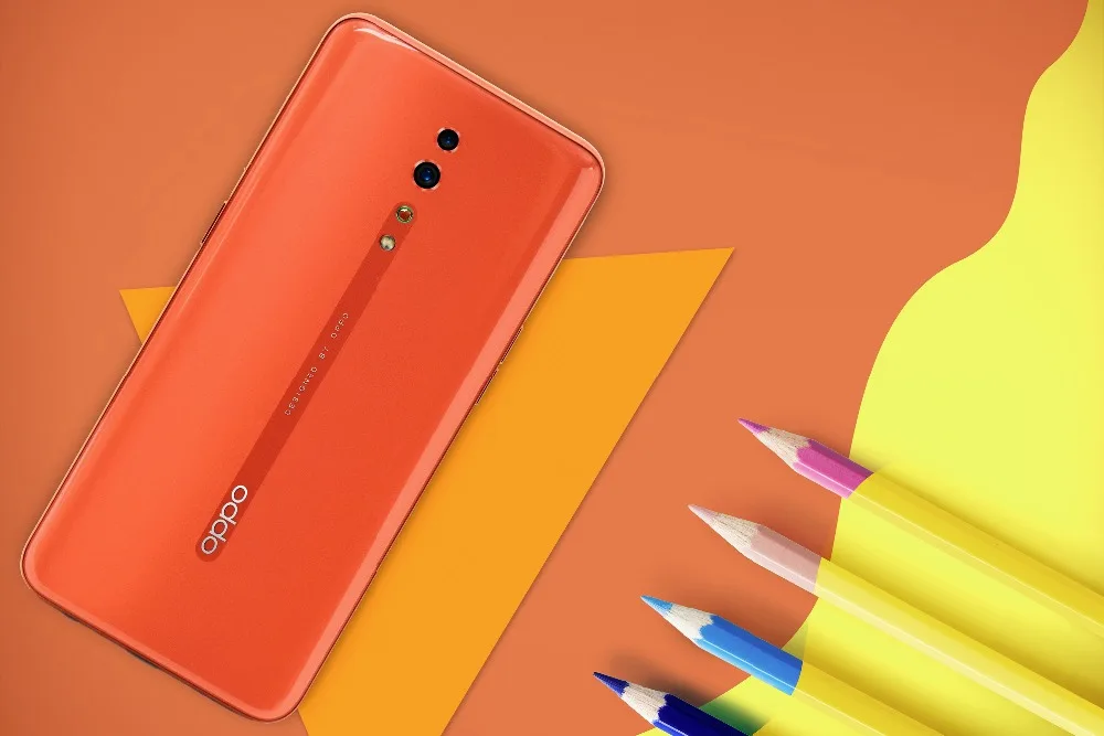 Новая модель, смартфон OPPO Reno Z celular, 6," AMOLED, капля воды, экран, 2340x1080, 4035 мАч, четыре ядра, отпечаток пальца+ распознавание лица