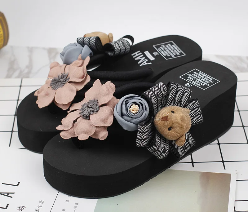 Female Summer Fashion Korean Most Comfortable Womens Slippers Flip Flops Shoes Discount Online 6cm58