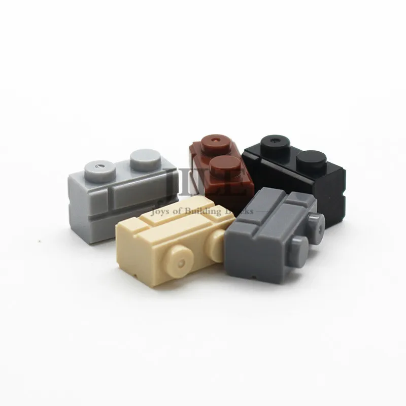

Free Shipping Moc Brick Modified 1x2 with Masonry Profile Military Wall 98283 DIY Enlighten Block Compatible Assembles Particles