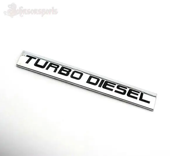

1 PCS TURBO DIESEL Car Side Wing Fender Badge Emblem car Stickers car styling