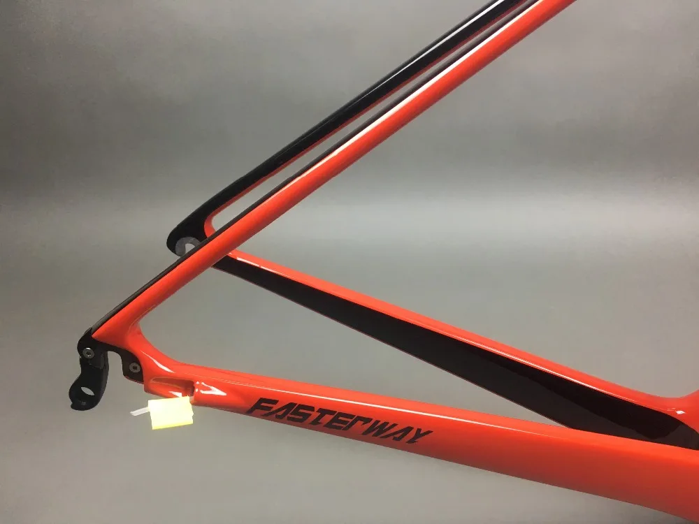 Flash Deal light blue 2018 TAIWAN FASTERWAY classic carbon road frameset UD weaves carbon bike frame:Frameset+Seatpost+Fork+Clamp+Headset 156