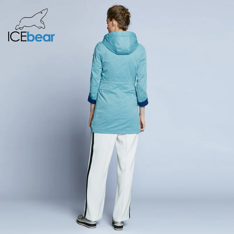 ICEbear 2019 женская куртка пальто Высокое качество осень модная облегающая