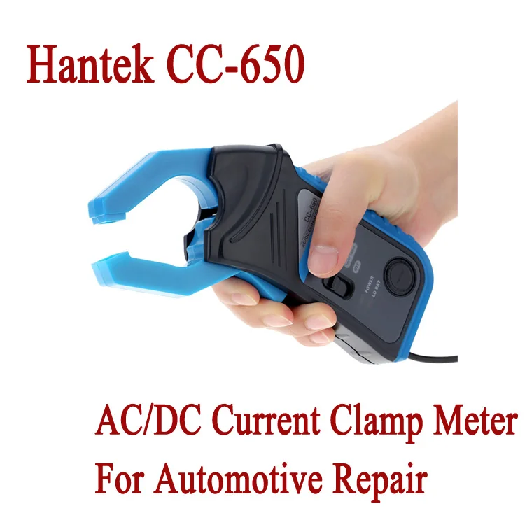

Hantek CC-650 CC650 AC/DC Current Clamp Meter with BNC Connector Transducer Oscilloscope Multimeter for Automotive Repair
