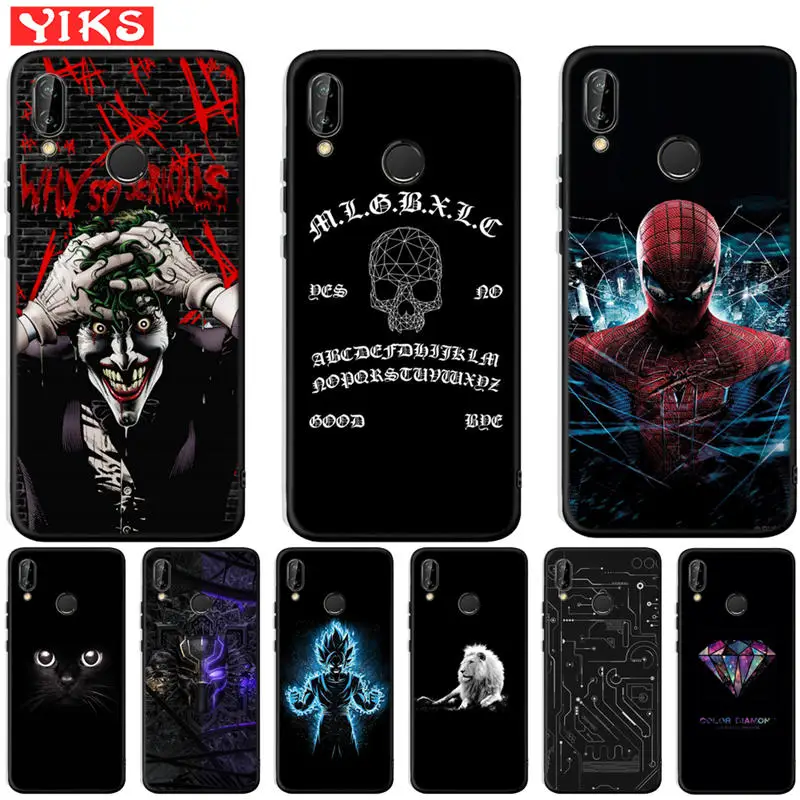 Luxury Spiderman Joker Case For Huawei Mate 9 10 20 P8 P9 P10 P20 P30 Lite Plus Pro 2017 Cover
