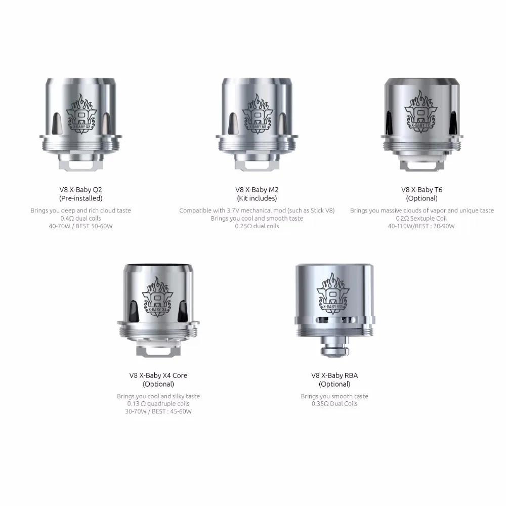 Оригинальные катушки для электронной сигареты SMOK TFV8 3 шт./лот подходят