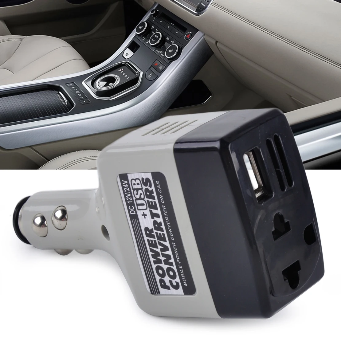 DWCX Car Power Inverter Converter Adapter USB Plug Charger 12V