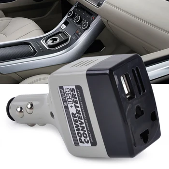 

DWCX Car Power Inverter Converter Adapter USB Plug Charger 12V 24V DC To 220V AC for VW Golf Mercedes-Benz Kia BMW Mazda Hyundai