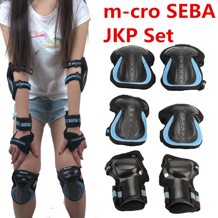 

[Skating Protection] Original M-cro SEBA JKP Knee Wrist Elbow Protective Suit Pad, For Inline Roller Skates Trainning