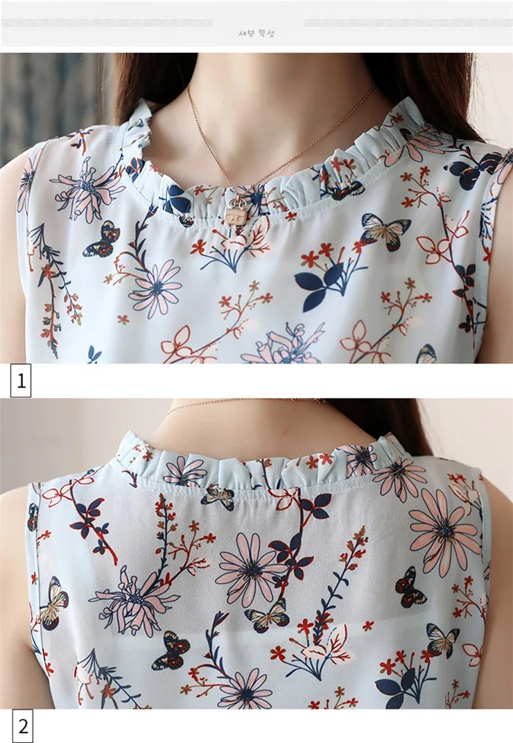 Womens Tops And Blouses Summer Sleeveless Floral Shirts Women Blouse Plus Size Print Tops Ladies Moda Chiffon Blusas Femininas (13)