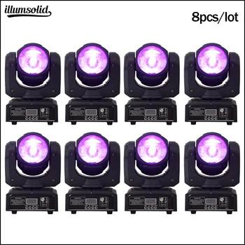 

60w RGBW Moving Head Beam Led 4in1 Stage Lighting Mini DJ Light 8pcs/Lot
